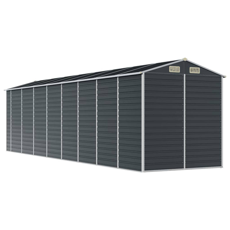 Garden Shed Anthracite 75.2"x285.4"x78" Galvanized Steel