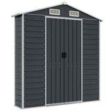 Garden Shed Anthracite 75.2"x285.4"x78" Galvanized Steel