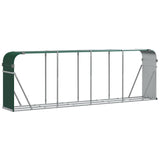 Log Holder Green 118.1"x17.7"x39.4" Galvanized Steel