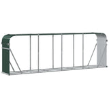 Log Holder Green 118.1"x17.7"x39.4" Galvanized Steel