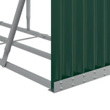 Log Holder Green 118.1"x17.7"x39.4" Galvanized Steel