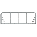 Log Holder Light Gray 118.1"x17.7"x39.4" Galvanized Steel