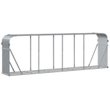 Log Holder Light Gray 118.1"x17.7"x39.4" Galvanized Steel