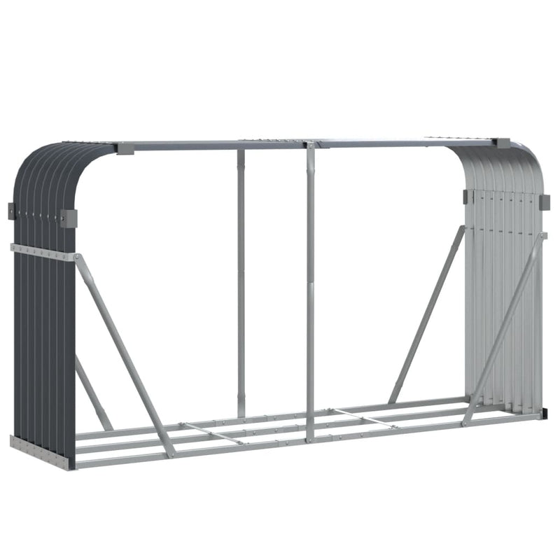 Log Holder Anthracite 70.9"x17.7"x39.4" Galvanized Steel