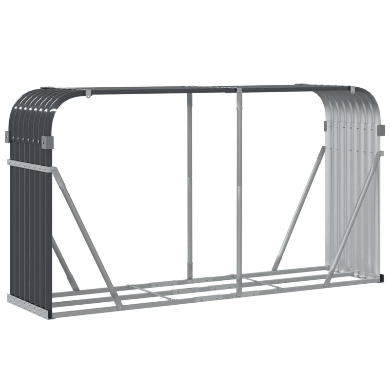 Log Holder Anthracite 70.9"x17.7"x39.4" Galvanized Steel