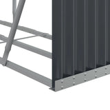 Log Holder Anthracite 70.9"x17.7"x39.4" Galvanized Steel