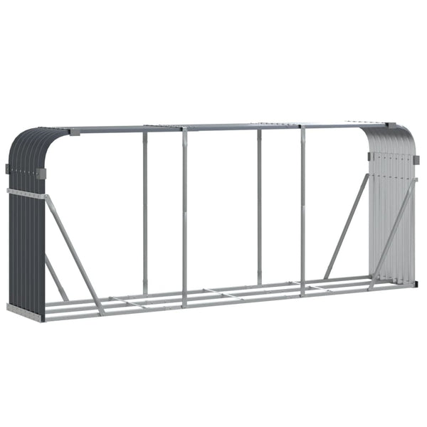 Log Holder Anthracite 92.1"x17.7"x39.4" Galvanized Steel