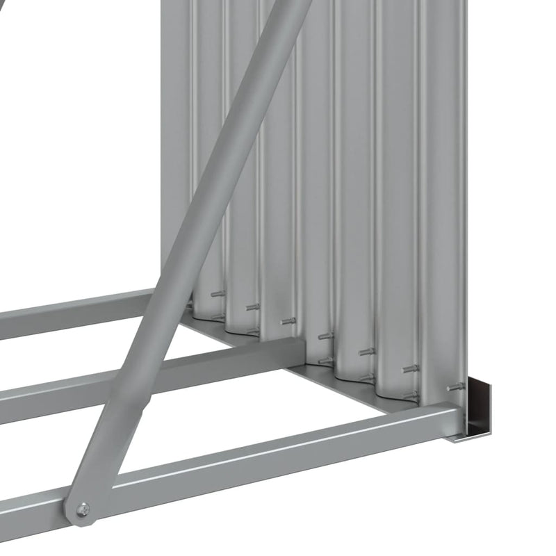 Log Holder Anthracite 92.1"x17.7"x39.4" Galvanized Steel