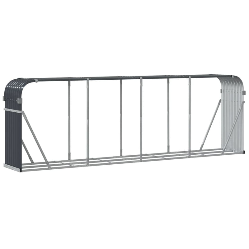 Log Holder Anthracite 118.1"x17.7"x39.4" Galvanized Steel