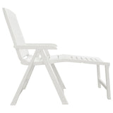 Sun Lounger White Plastic