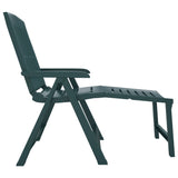 Sun Lounger Green Plastic