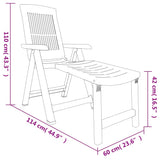 Sun Lounger Green Plastic