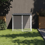 Chicken Cage with Roof Anthracite 40.6"x38.6"x35.4" Galvanized Steel