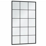 Wall Mirrors 3 pcs Black 39.4"x23.6" Metal