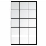 Wall Mirrors 3 pcs Black 39.4"x23.6" Metal