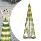 Christmas Tree Light Cone 1544 LEDs Warm White 196.9"