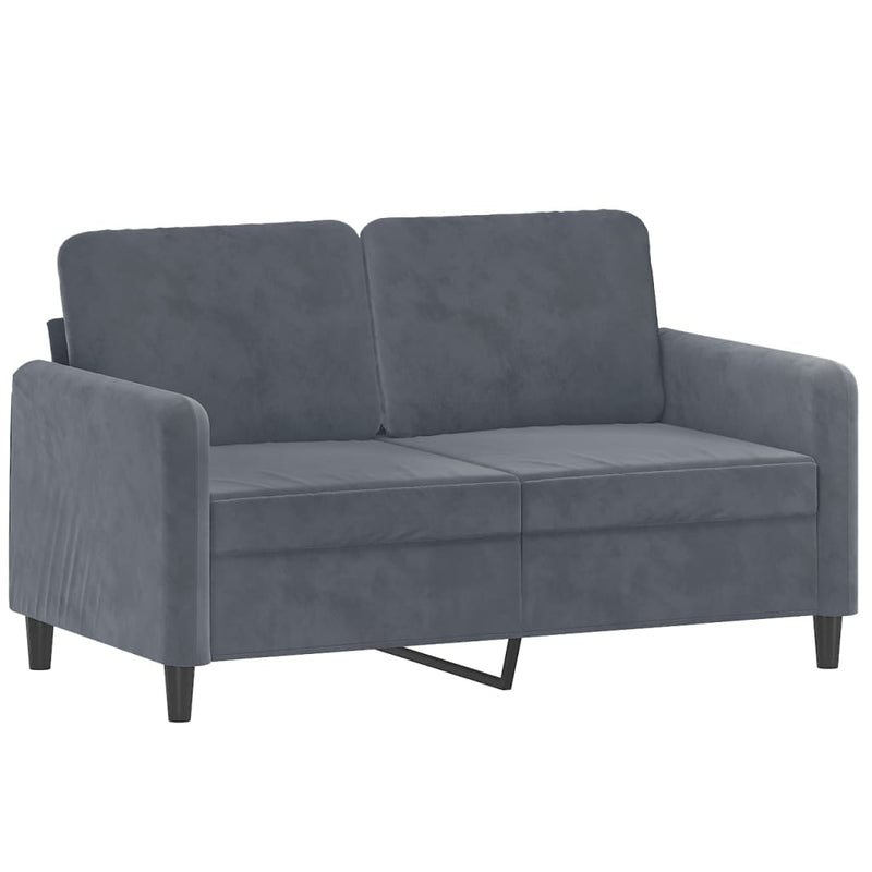 3 Piece Sofa Set Dark Gray Velvet