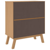 Drawer Cabinet OLDEN Brown Solid Wood Pine