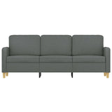 3-Seater Sofa Dark Gray 70.9" Fabric