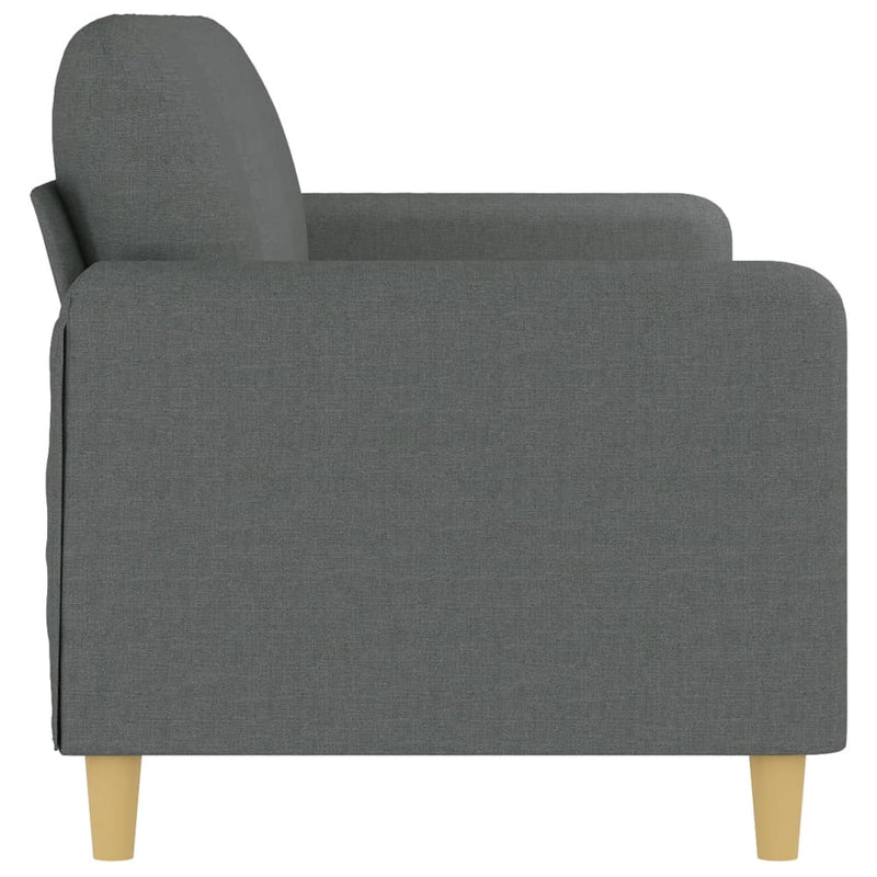 3-Seater Sofa Dark Gray 70.9" Fabric