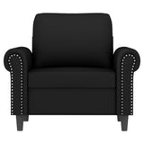 Sofa Chair Black 23.6" Velvet