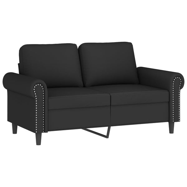 2-Seater Sofa Black 47.2" Velvet