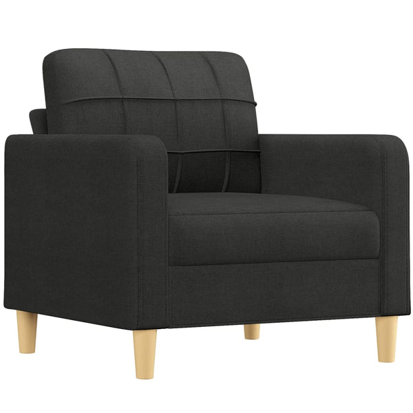 Sofa Chair Black 23.6" Fabric