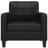 Sofa Chair Black 23.6" Faux Leather