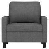 Sofa Chair Dark Gray 23.6" Fabric