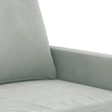 Sofa Chair Light Gray 23.6" Velvet