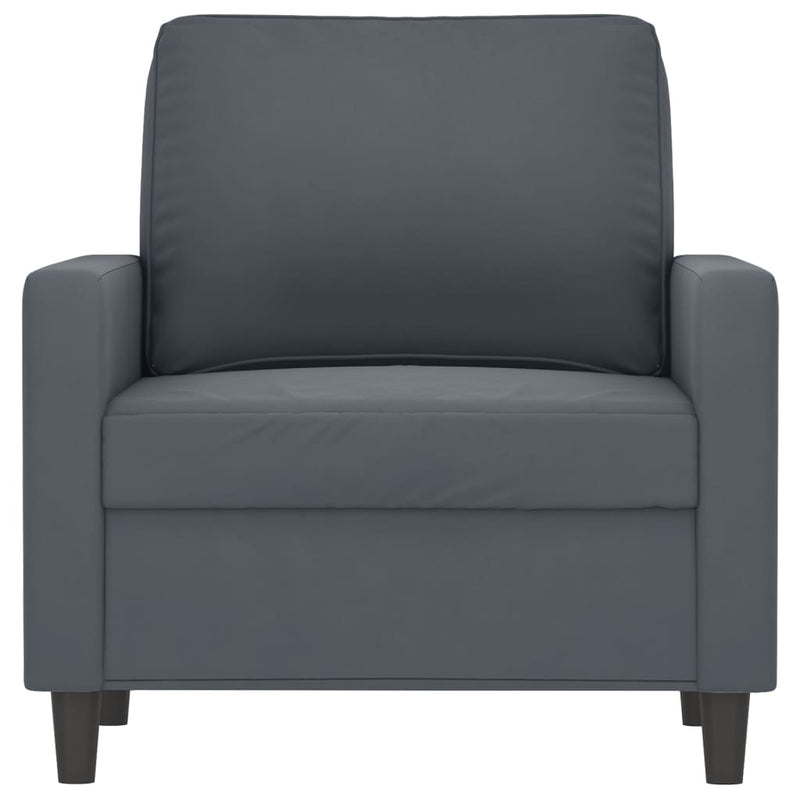 Sofa Chair Dark Gray 23.6" Velvet