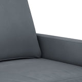 Sofa Chair Dark Gray 23.6" Velvet