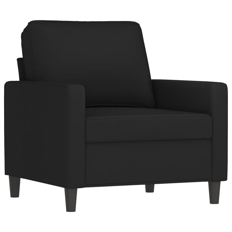 Sofa Chair Black 23.6" Velvet