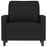 Sofa Chair Black 23.6" Velvet