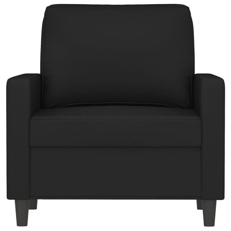 Sofa Chair Black 23.6" Velvet