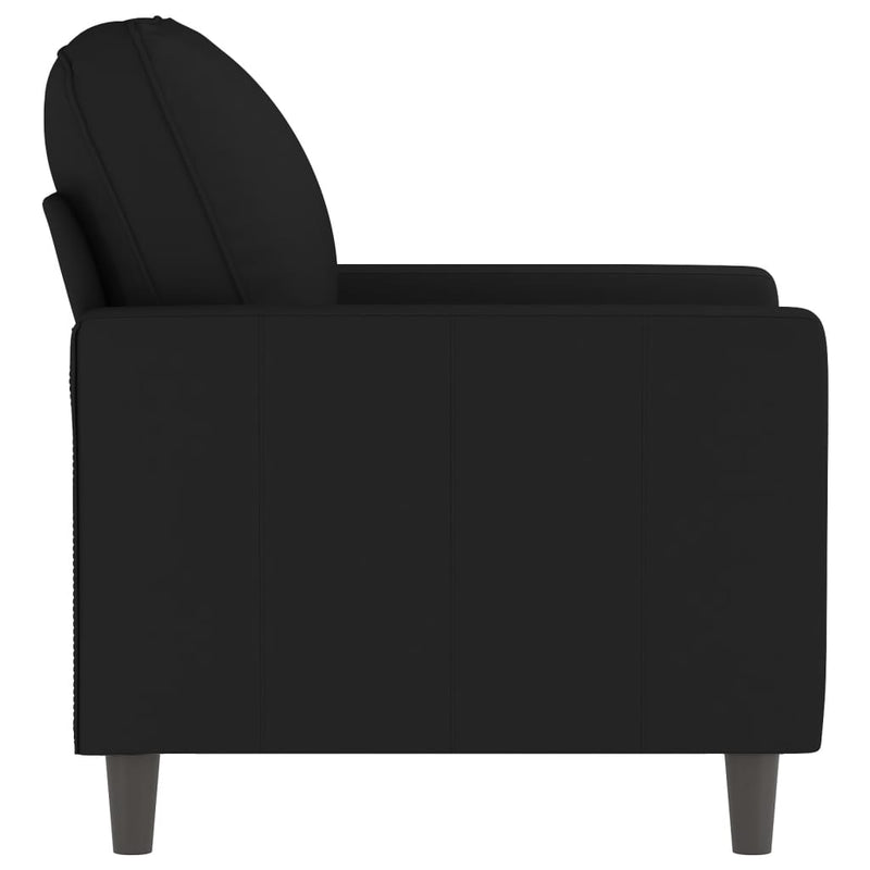 Sofa Chair Black 23.6" Velvet