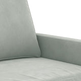 2-Seater Sofa Light Gray 47.2" Velvet