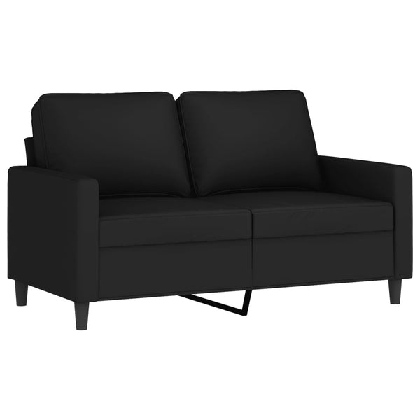 2-Seater Sofa Black 47.2" Velvet