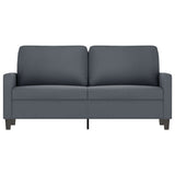 2-Seater Sofa Dark Gray 55.1" Velvet