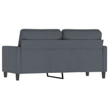 2-Seater Sofa Dark Gray 55.1" Velvet