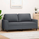 2-Seater Sofa Dark Gray 55.1" Velvet