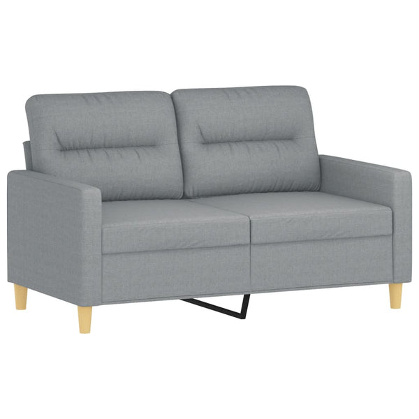 2-Seater Sofa Light Gray 47.2" Fabric