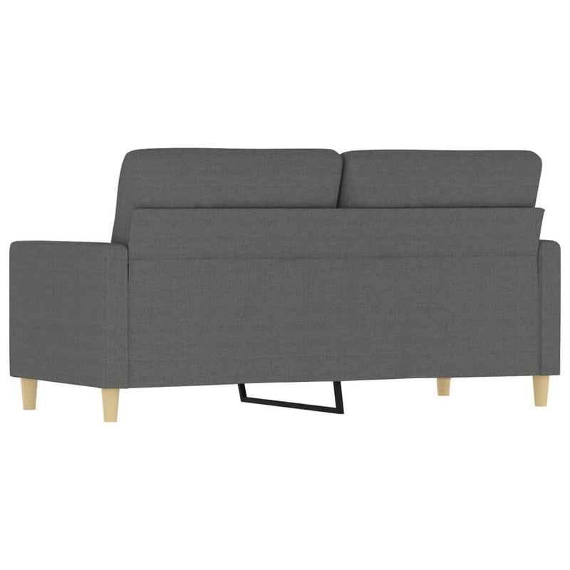 2-Seater Sofa Dark Gray 55.1" Fabric