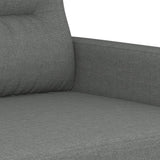 2-Seater Sofa Dark Gray 55.1" Fabric