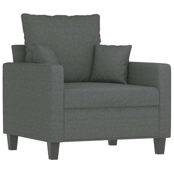 Sofa Chair Dark Gray 23.6" Fabric