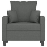 Sofa Chair Dark Gray 23.6" Fabric