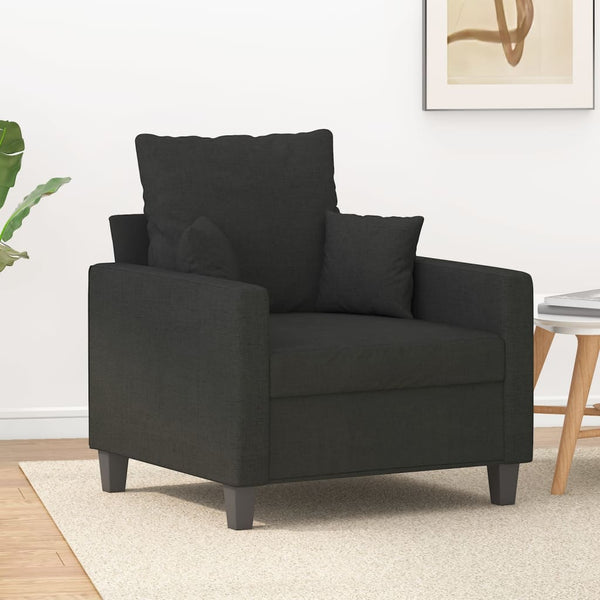 Sofa Chair Black 23.6" Fabric