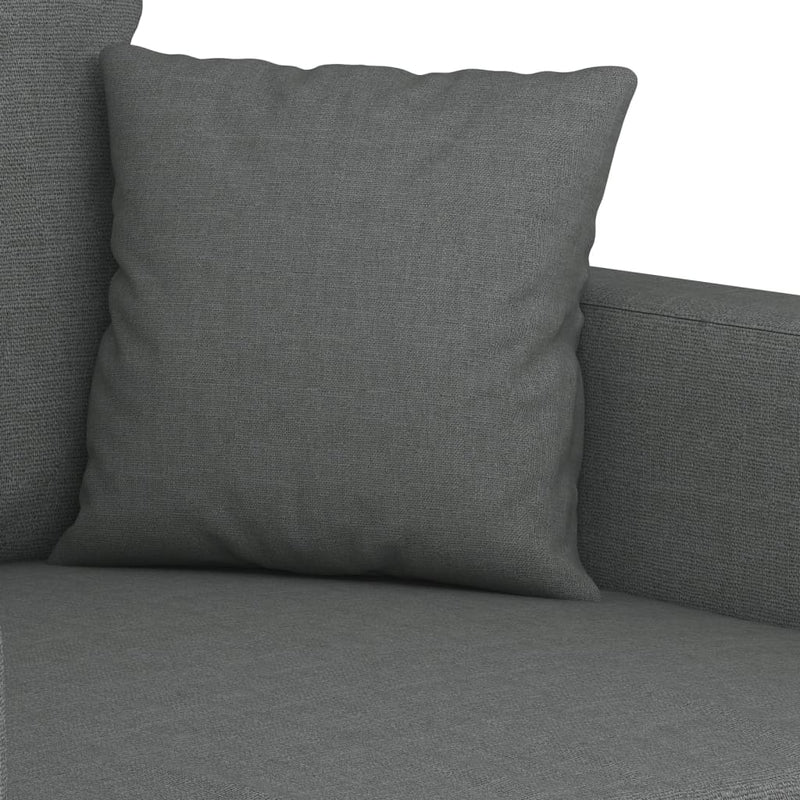 2-Seater Sofa Dark Gray 55.1" Fabric