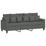 3-Seater Sofa Dark Gray 70.9" Fabric