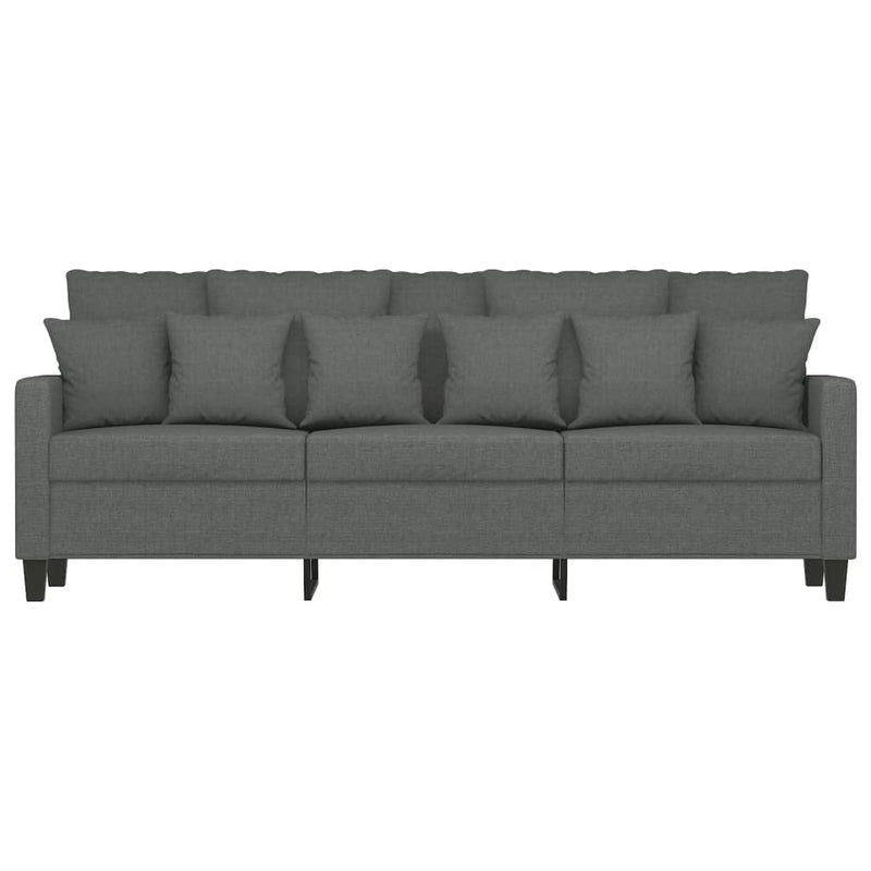 3-Seater Sofa Dark Gray 70.9" Fabric